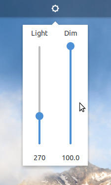 Advanced brightness applet